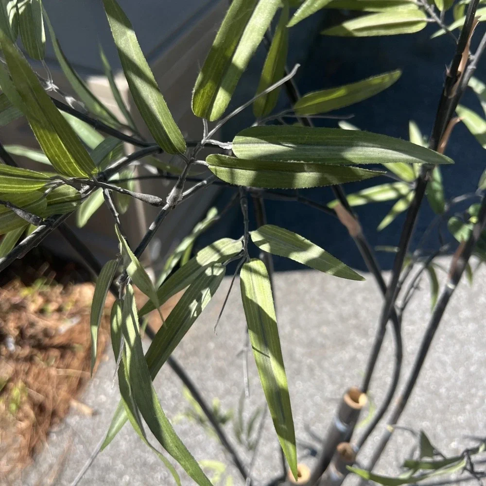 🌿 Artificial palmPlant in‎ Black Pot – 52
