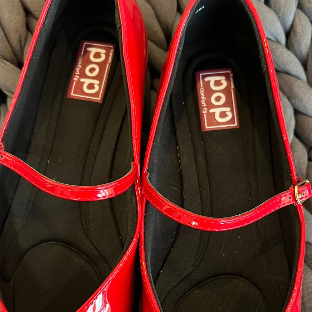 Pop Shiny Red Kids Dress Shoes