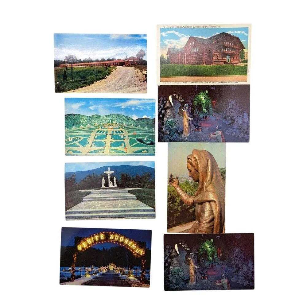 Vintage Ohio Massachusetts New Hampshire Postcards Lot Of 8 Scenic Religious