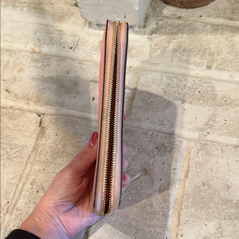 Michael Kors Blush Pink Zip-Around Wallet