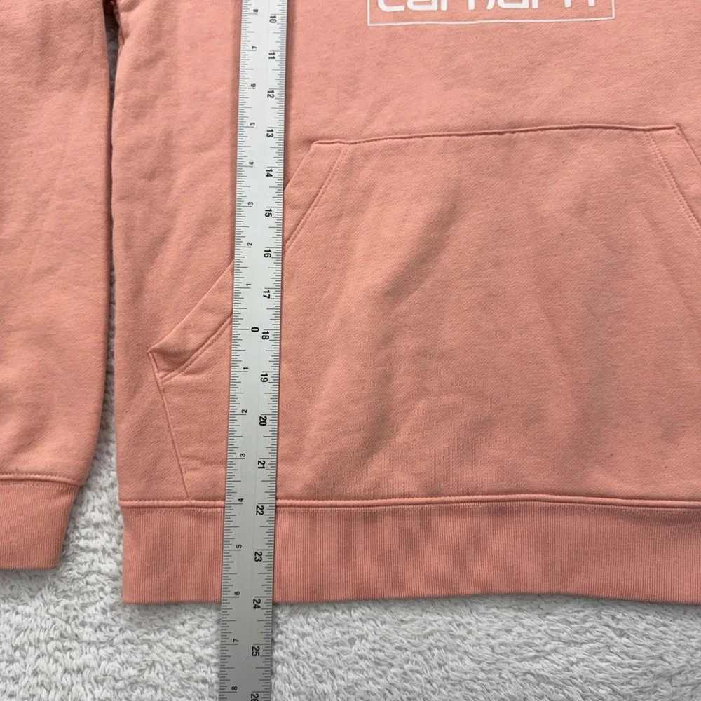 Carhartt Kids XL 14 Peach Pink Graphic Pullover Hoodie TS9985-G Sweatshirt