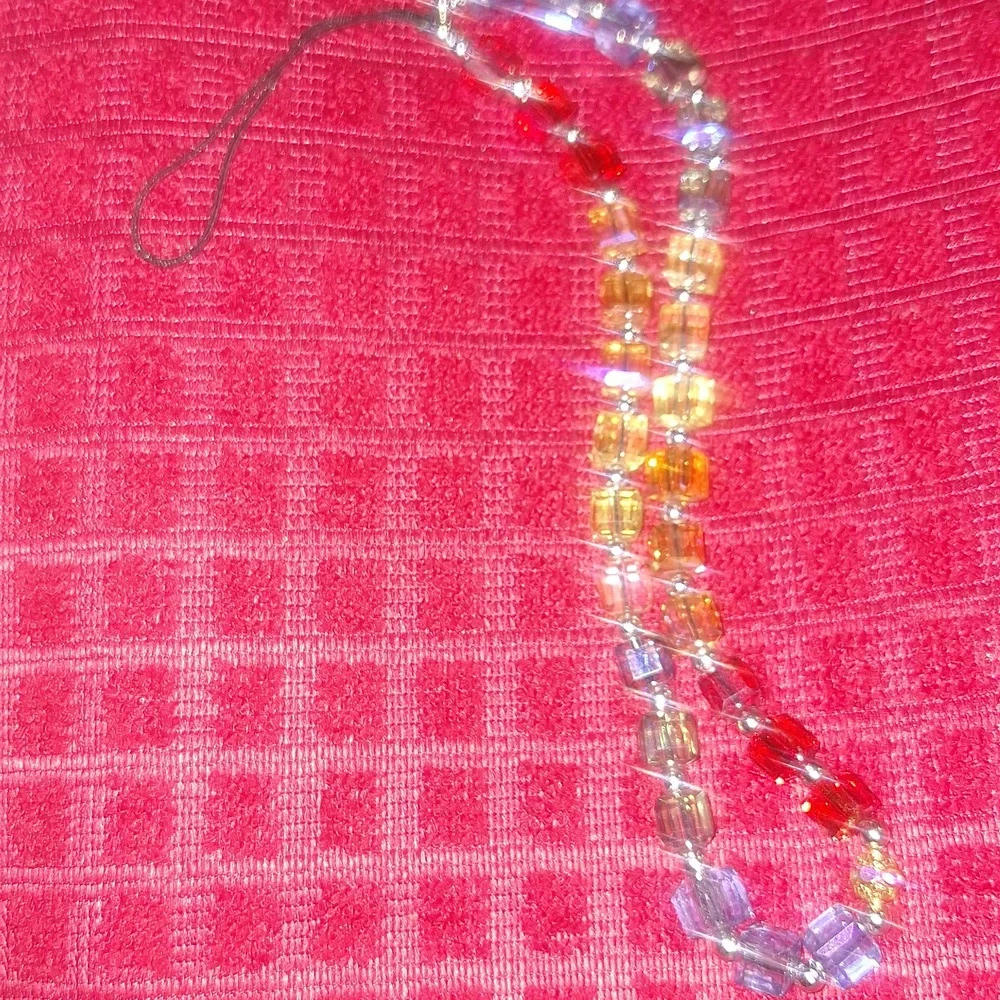 Multi Colored Cell Phone Dangler.