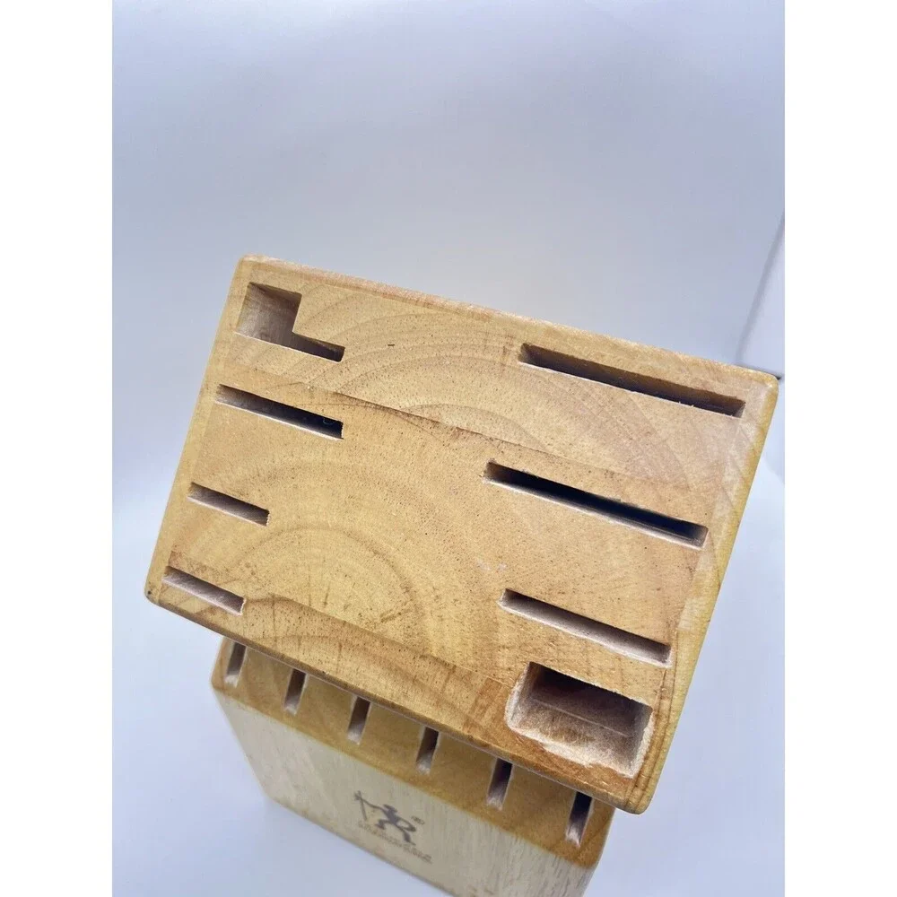 J.A. Henckles International 14-Slot Kitchen Knife Wood Block