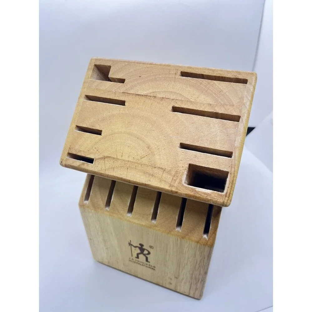 J.A. Henckles International 14-Slot Kitchen Knife Wood Block