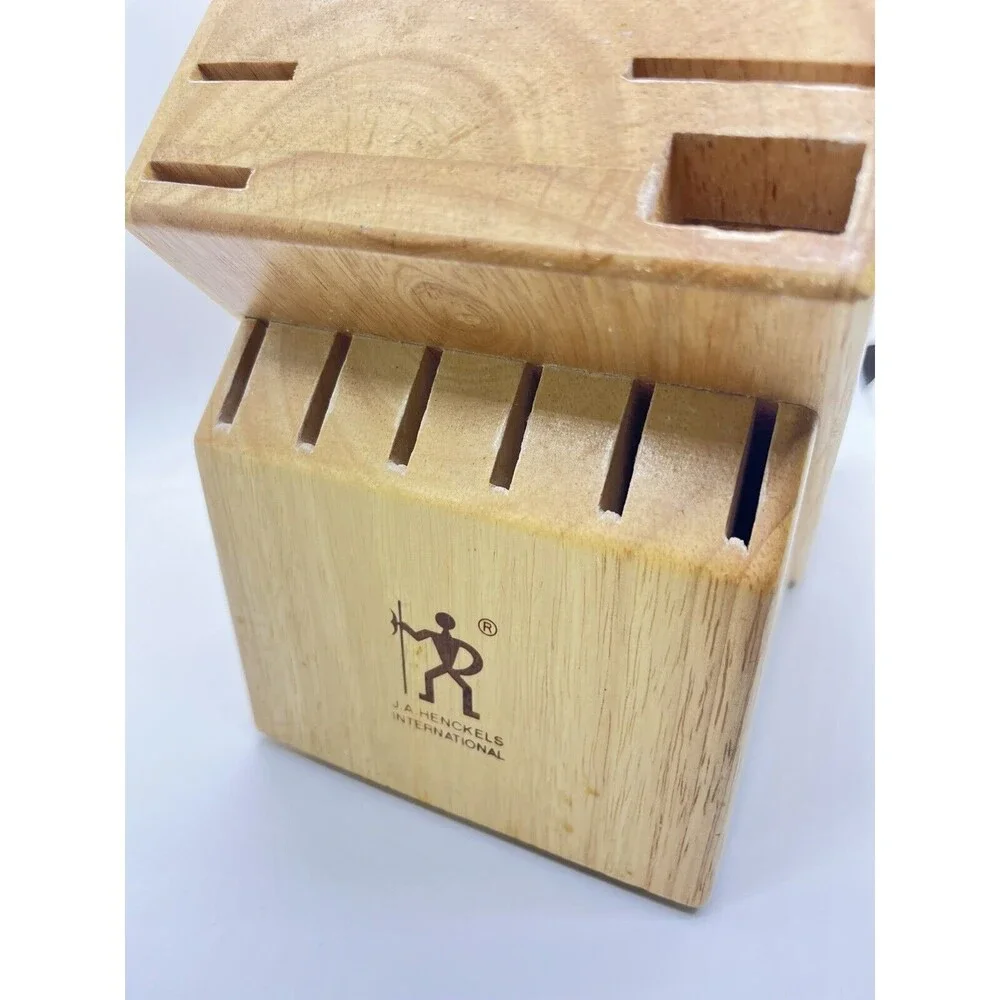 J.A. Henckles International 14-Slot Kitchen Knife Wood Block