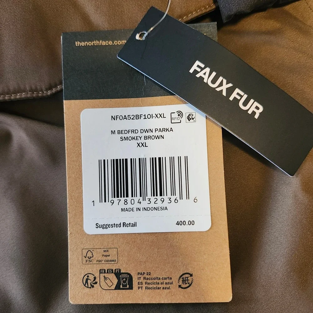 The North Face new tags