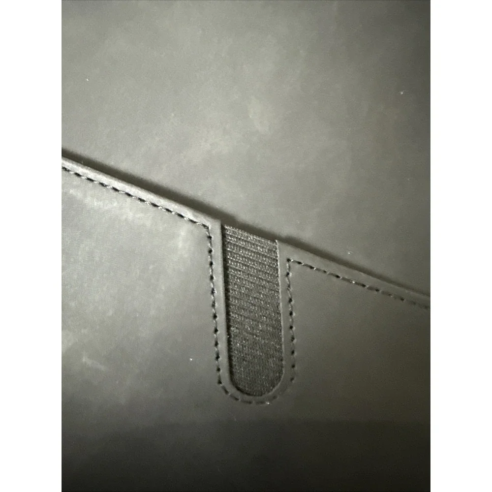 Notebook‎ Vintage Leather Journal  Travel Black Snap Ribbon Page Finder T22