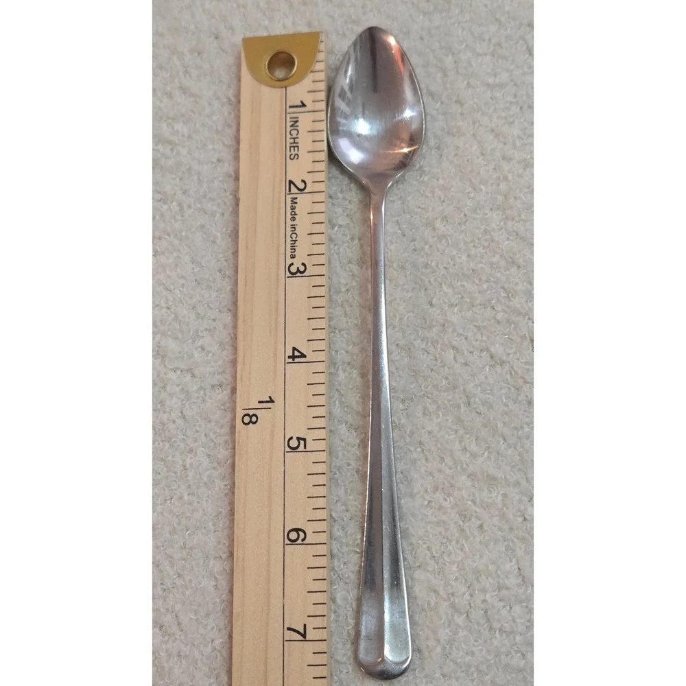 Set of 3 Leonard Silver OLD ROCKPORT Iced Tea Spoons Long Handle 7.5inch
