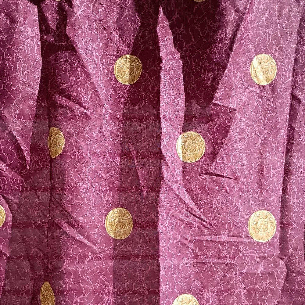 Springs open wrinkled curtain