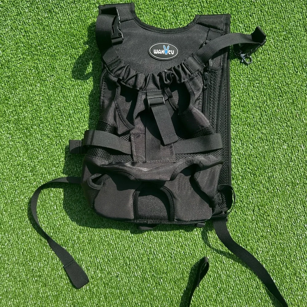Wakytu 2.0 Dog Carrier Front Or Back Backpack Medium Black NWOT