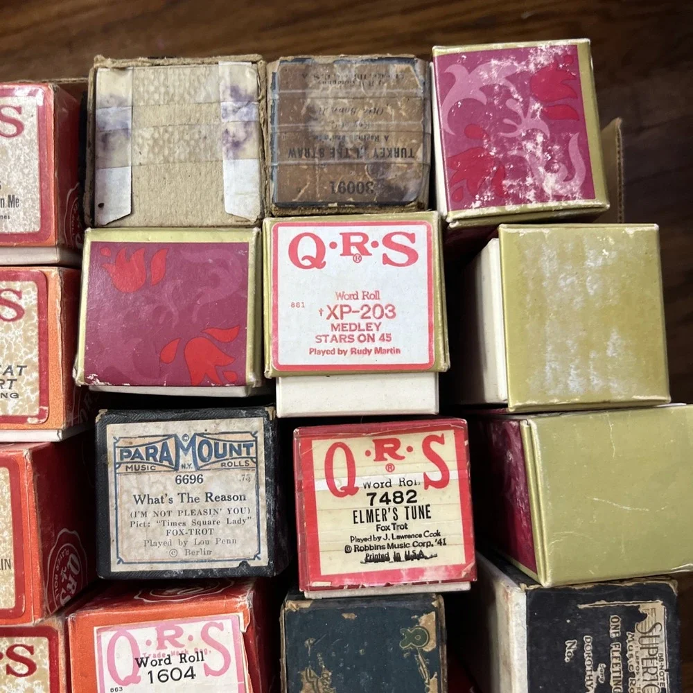 Vintage Player Piano‎ Music Rolls Lot of 35