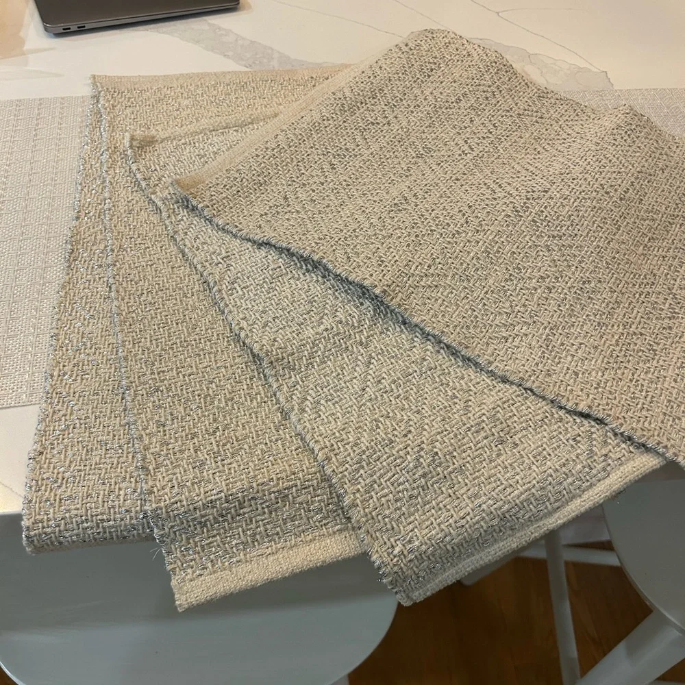 West elm Woven Metallic Placemats set of 14