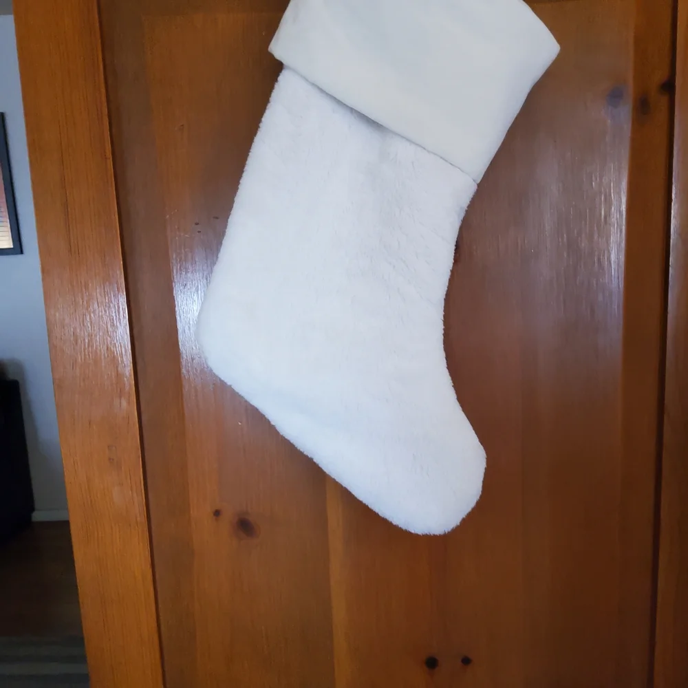 3 Pottery Barn Faux Fur Stockings