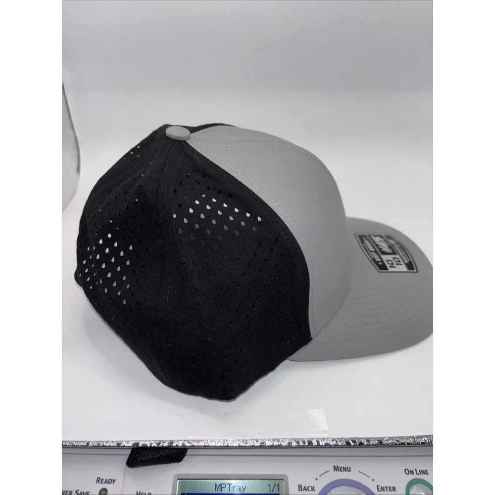 10 10 Hats 6 panel gray black waterproof adjustable dry fit Micro Mesh New Hat