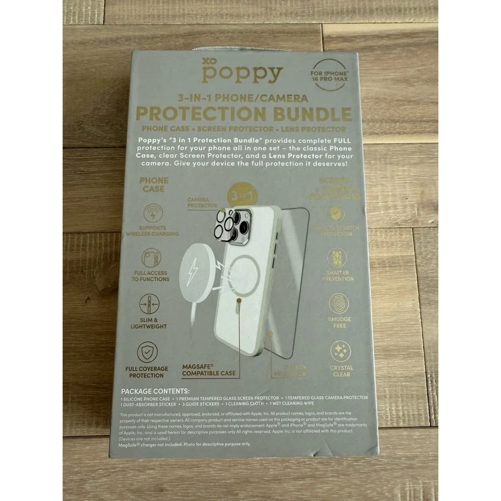 Brand New Poppy 3-in-1 Home Camera Protection Bundle iPhone 16 Pro Max