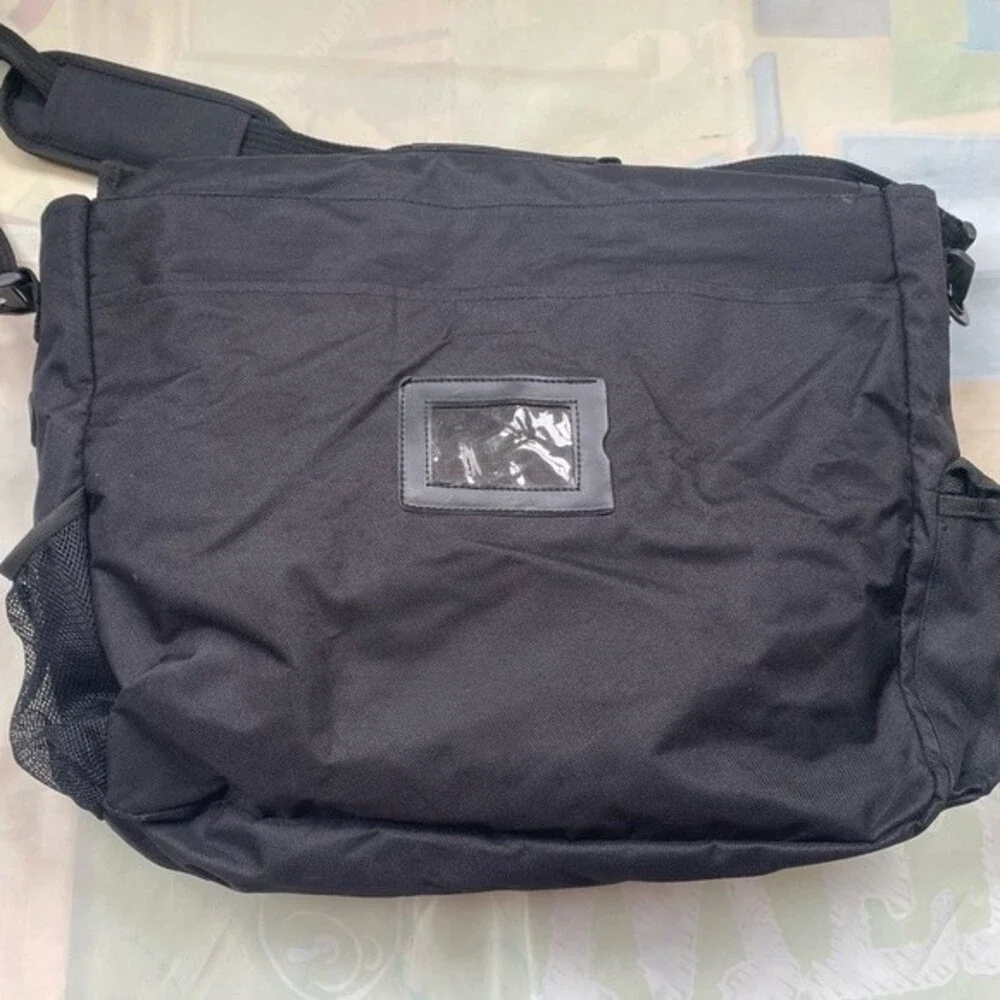 4 imprint #6012 Messenger Letter Black Men Crossbody Bag PTA