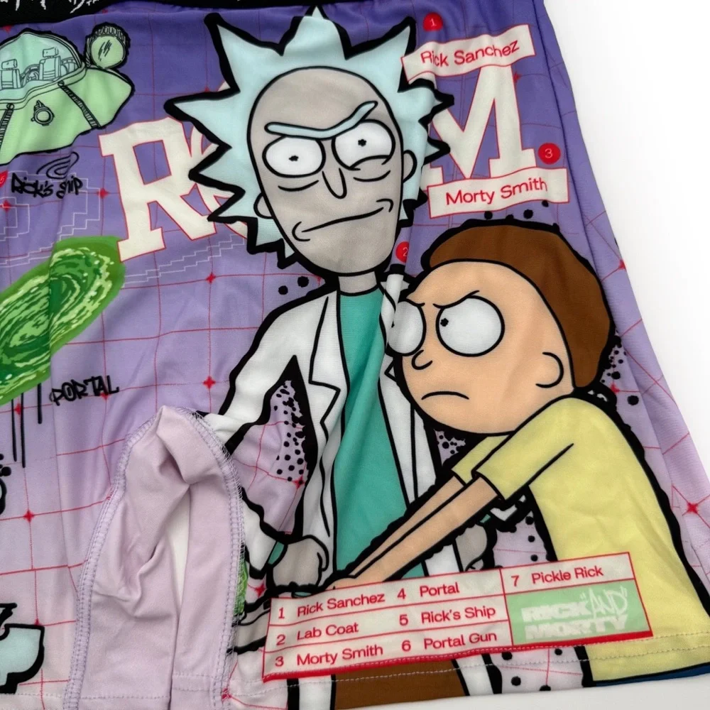 Rick and Morty Boxer Briefs Mens Size Medium Underwear Purple Pickle Rick New