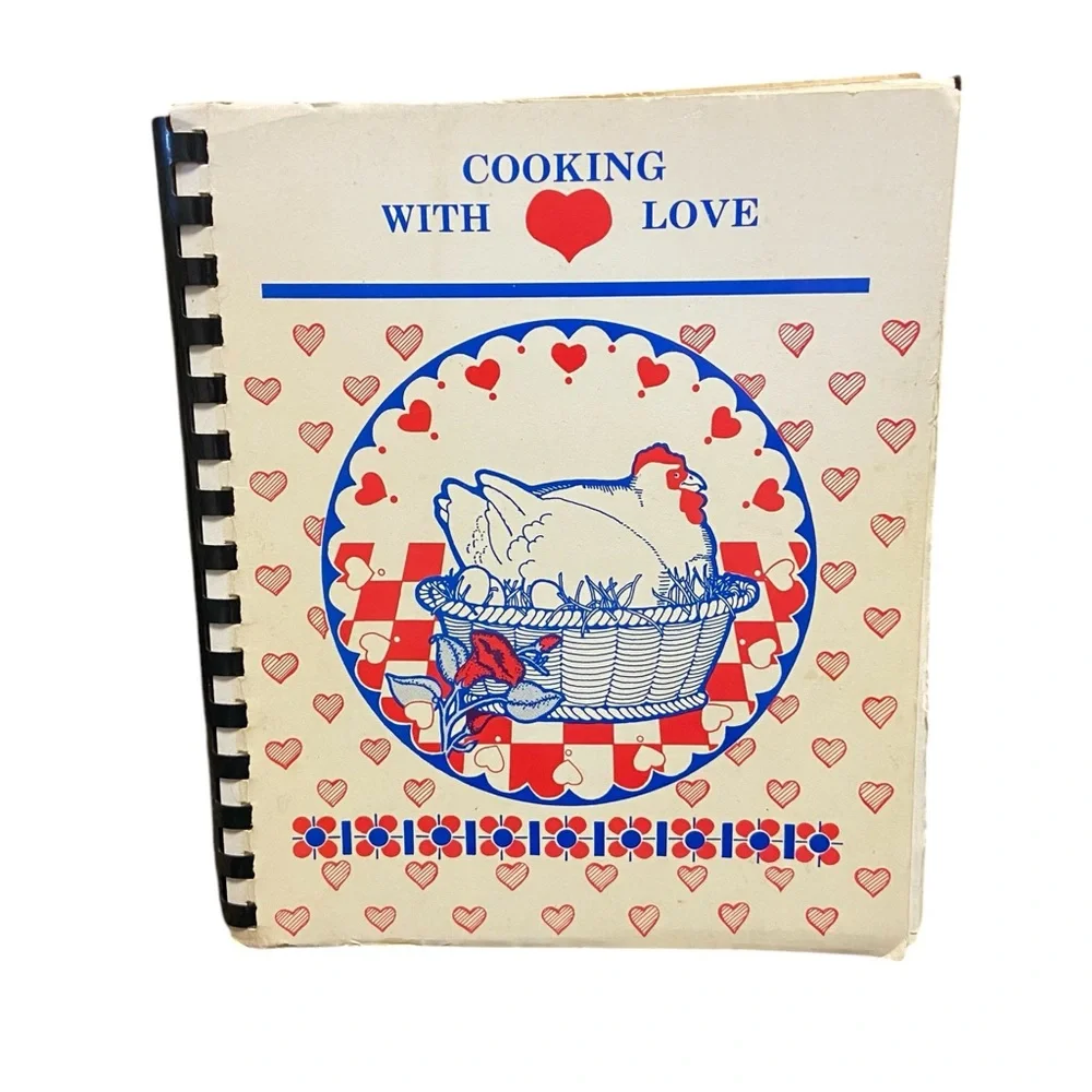 Cooking With Love 1986 SB Cookbook by Catholic Ladies Society Albemarle NC