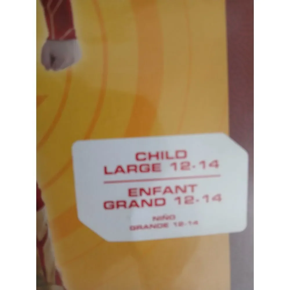 NEW DC The Flash Halloween Costume, Child Large (12-14)‎ Party Cosplay #738