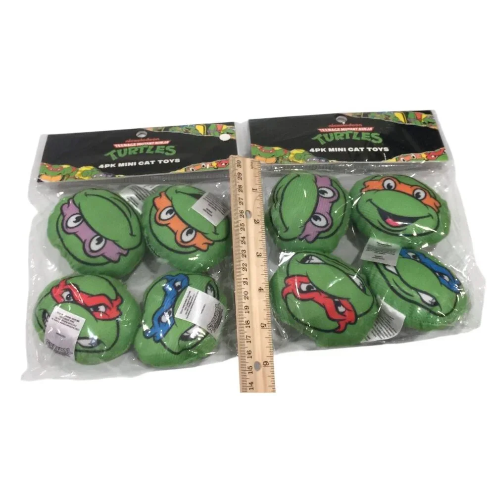 Teenage Mutant Ninja Turtle Cat Toys 2 Packages Set of 8