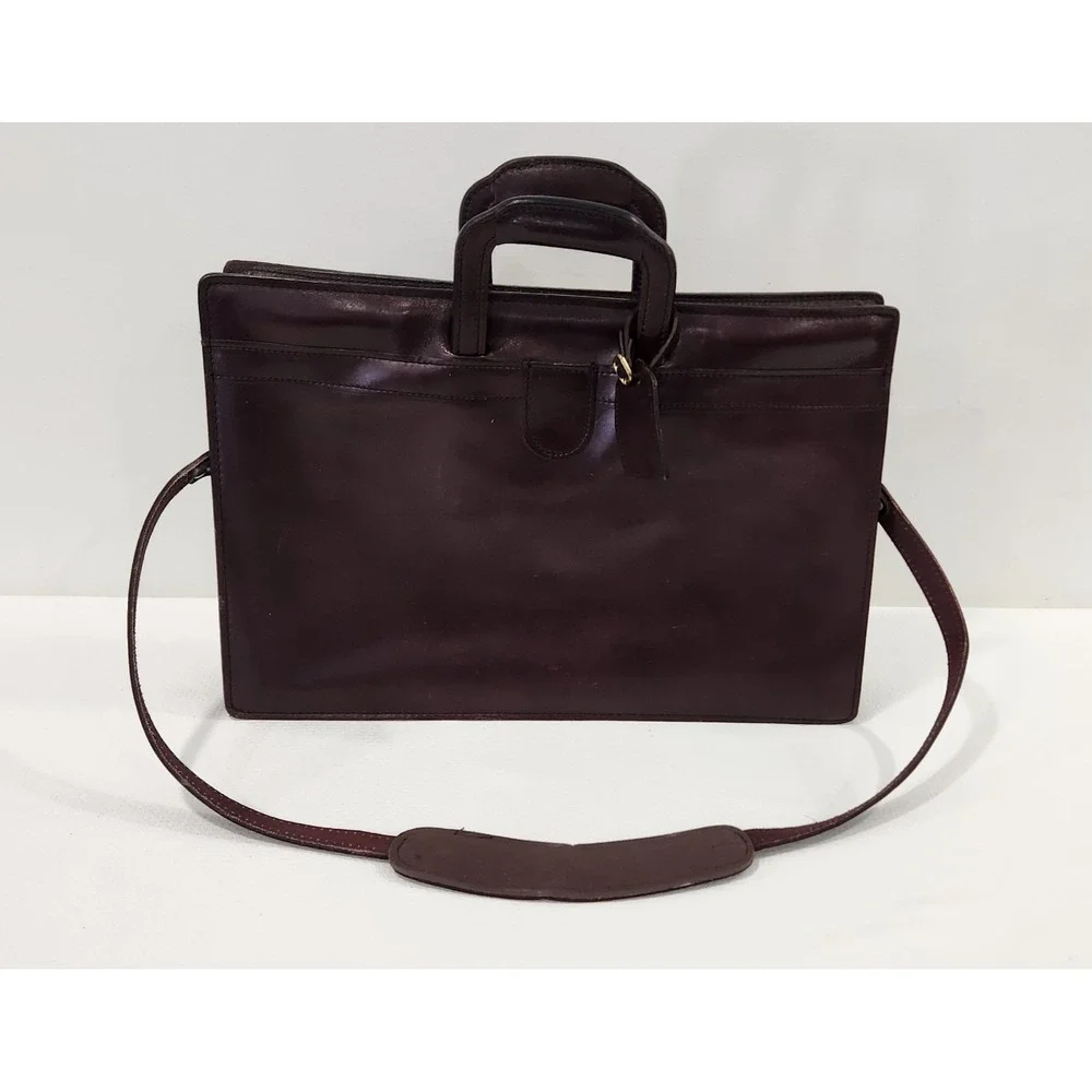 Vintage HARTMANN Leather Top Handle Briefcase W/ Shoulder Strap Lawyer Doctor