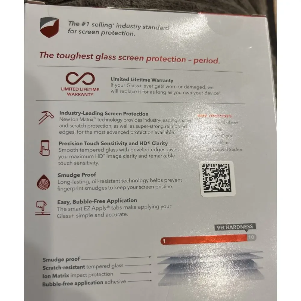 ZAGG Glass + for Iphone 8 Plus 7 Plus 6s Plus 6 Plus (New in Original Box)