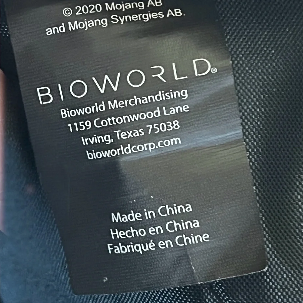 Bioworld minecraft backpack