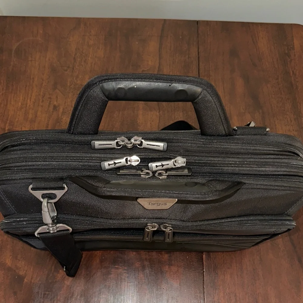 Targus Black Briefcase with Silver Accents