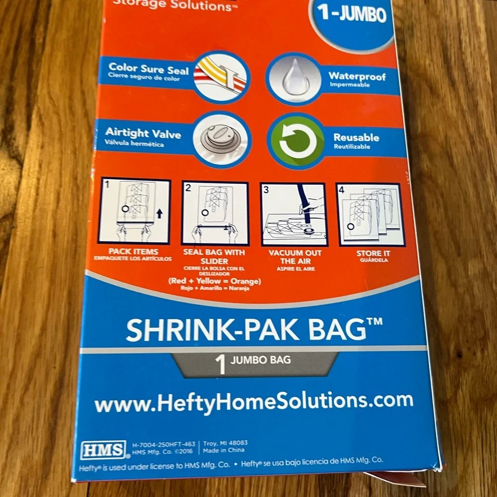 Hefty shrink pak