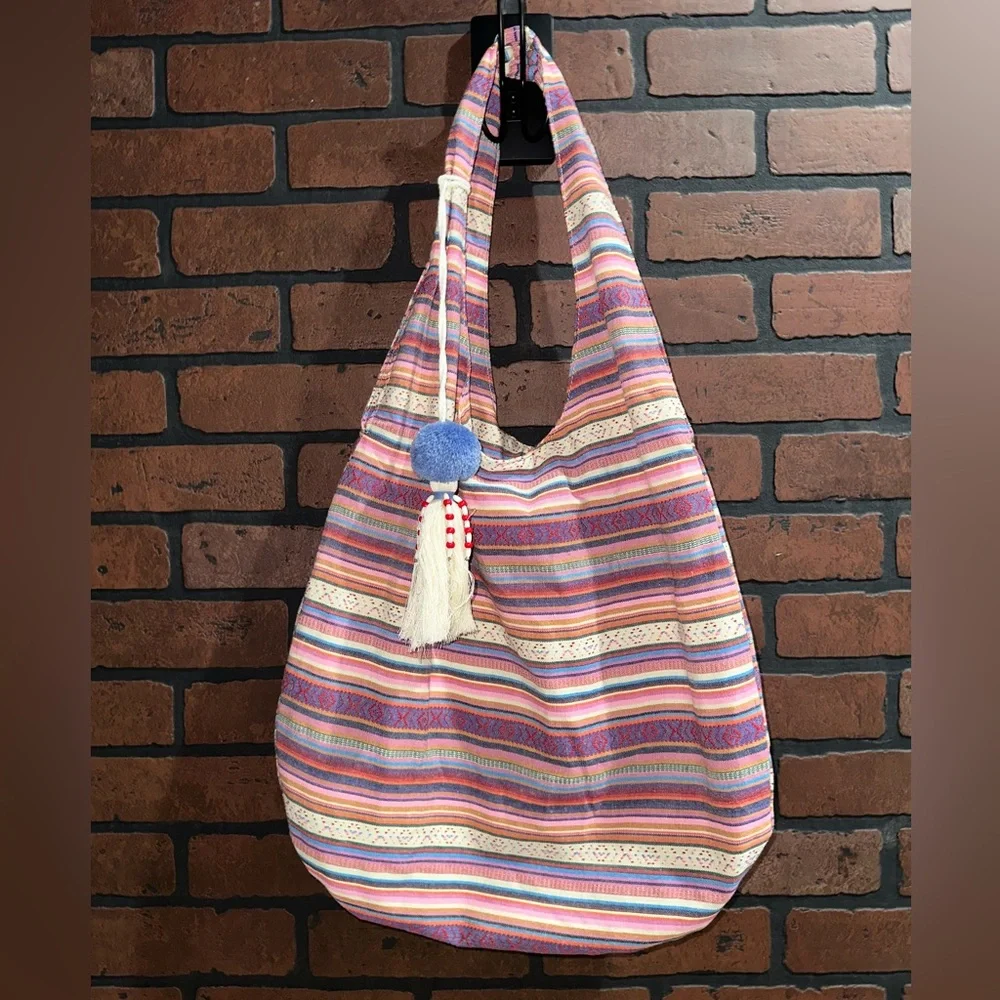 Colorful Striped Women's Bag