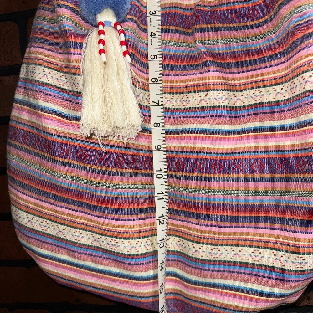 Colorful Striped Women's Bag