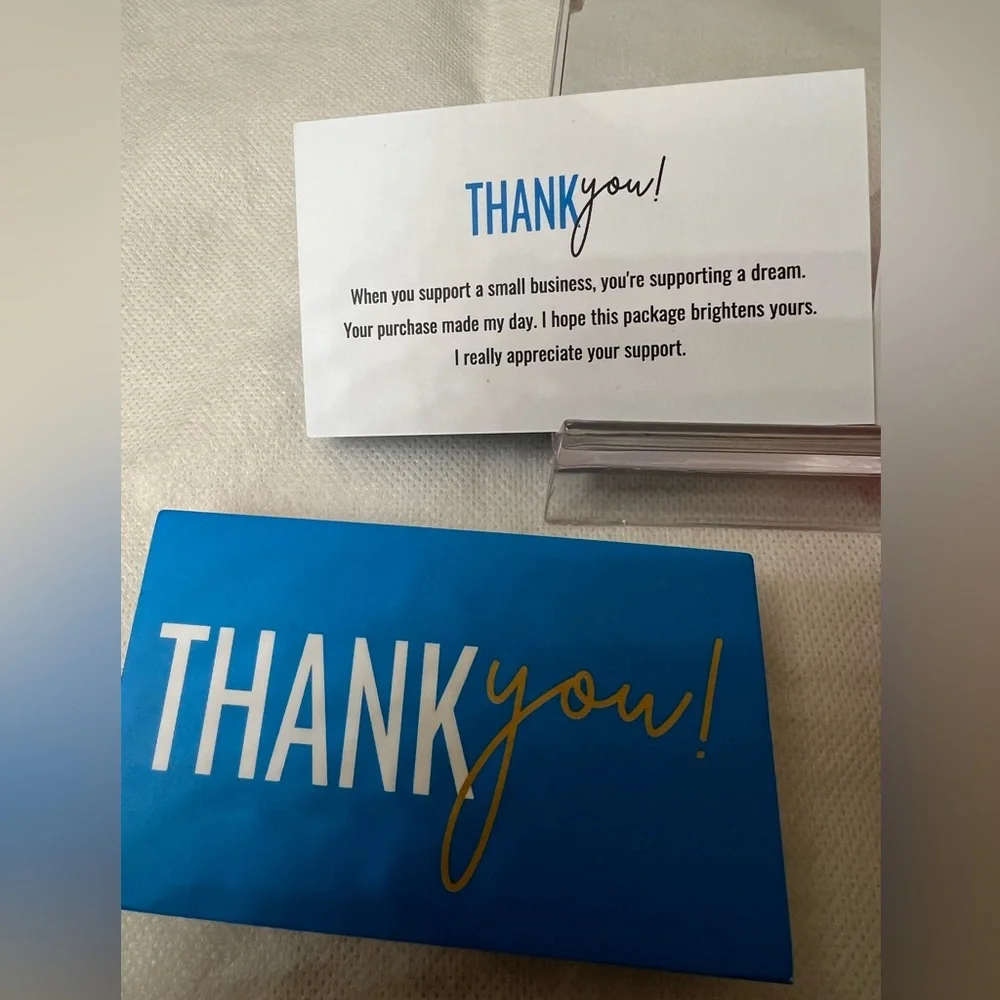 Thank You card 2 Side Massage Set Of 50