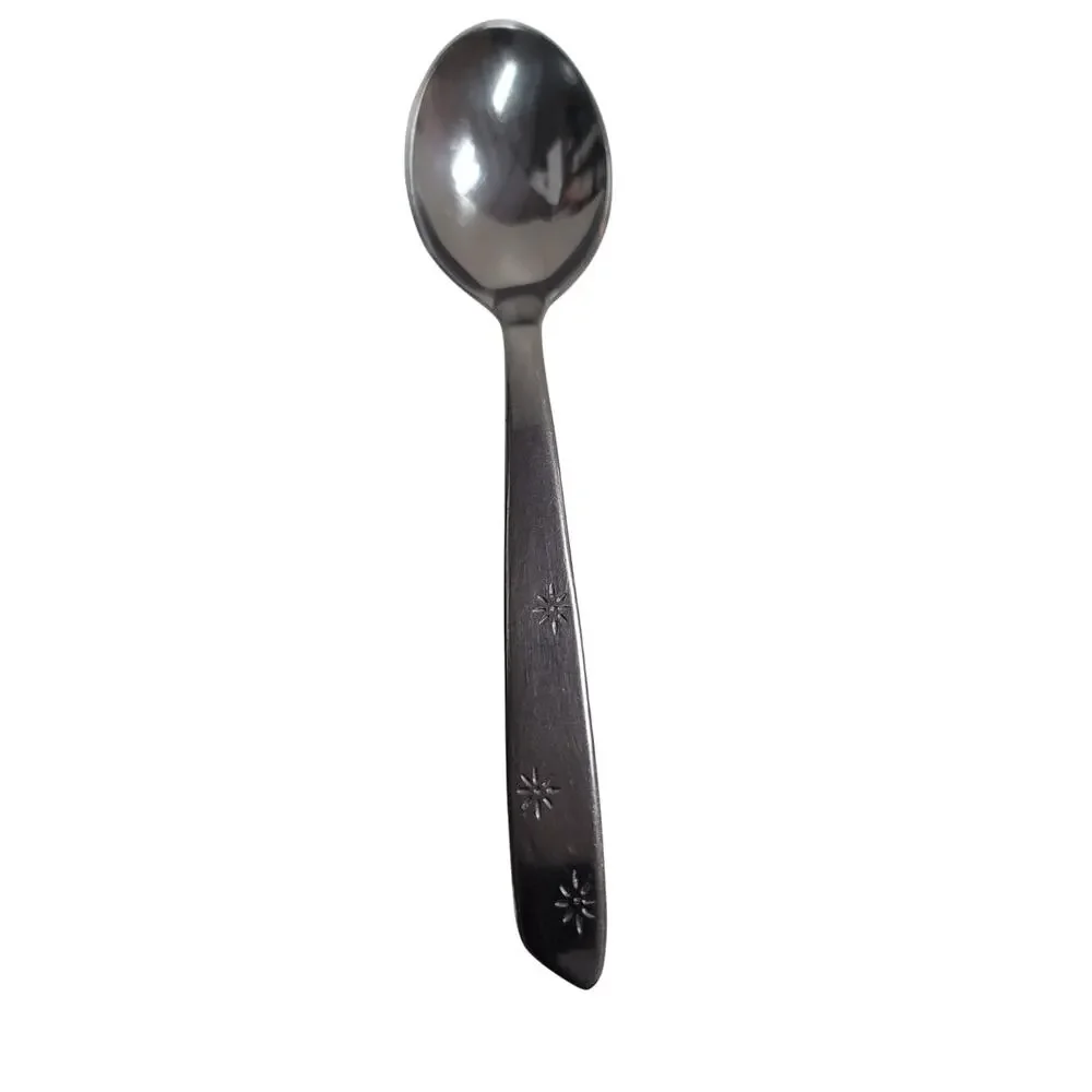 Vintage Superior Stainless Atomic Night Sky Soup teaspoon MCM