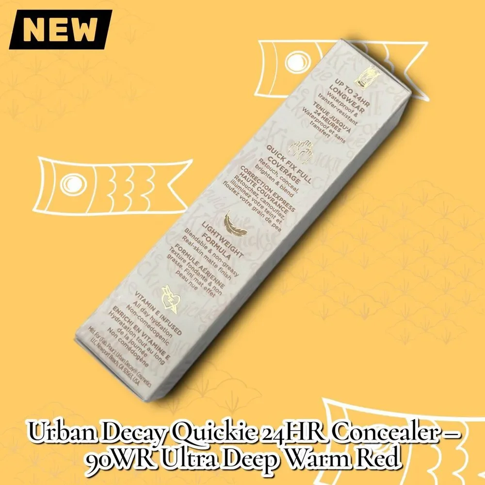 New Urban Decay Quickie 24HR Waterproof Full-Coverage Concealer – 90WR Ultra Dee