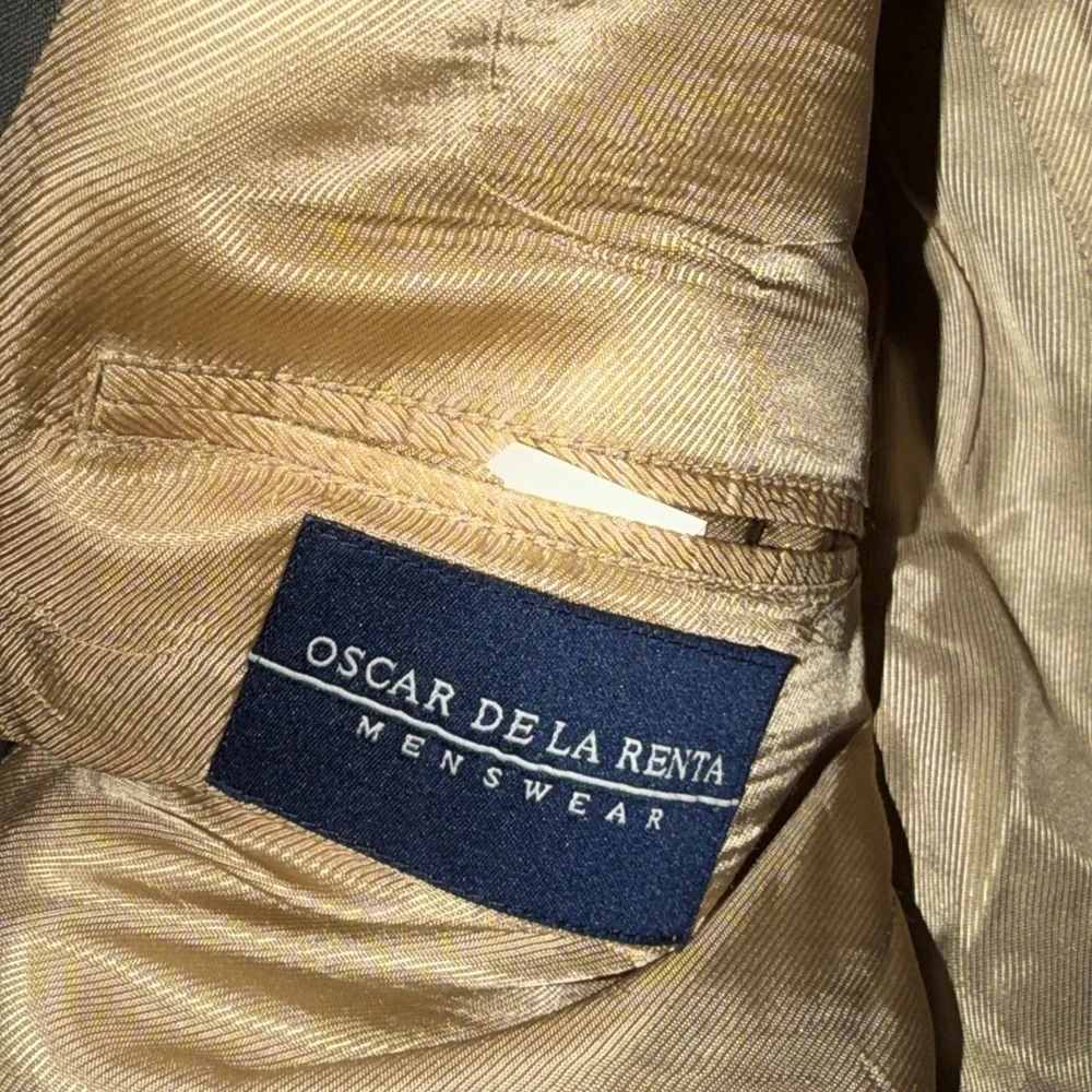 Oscar de la Renta Menswear 100% Wool Tailored Blazer 42R