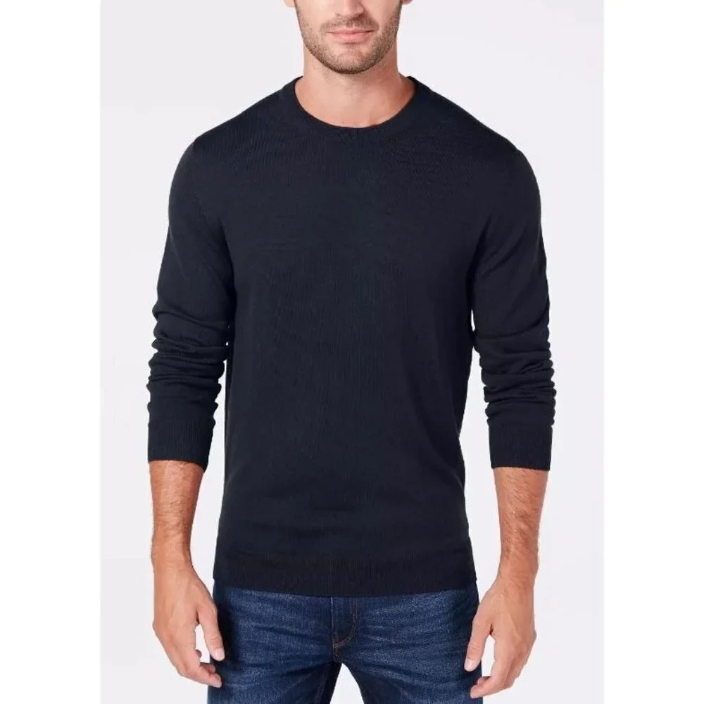 NEW! Club Room Long Sleeve Waffle Thermal Shirt Navy Blue Men's Size 3XL