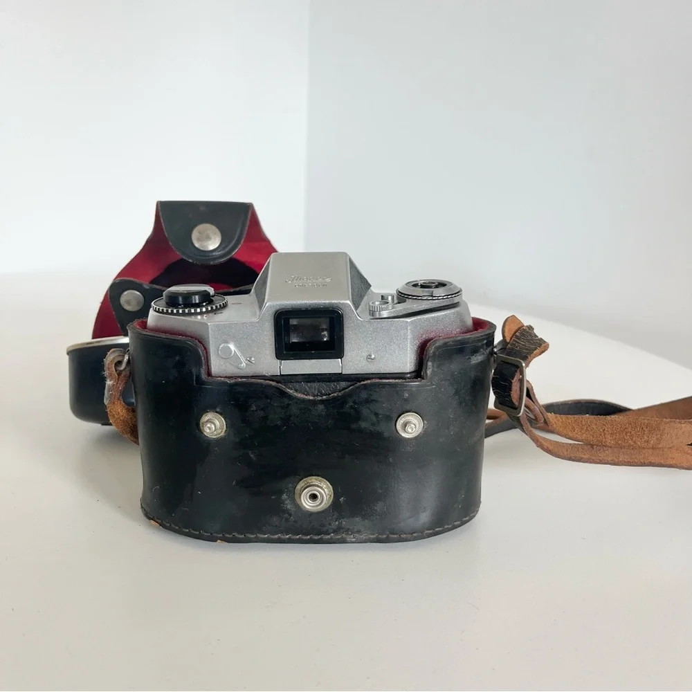 VTG Ihagee Dresden Exakta 500 35mm Camera Carl Zeiss Jena Tessar 50mm 1:2.8 Lens