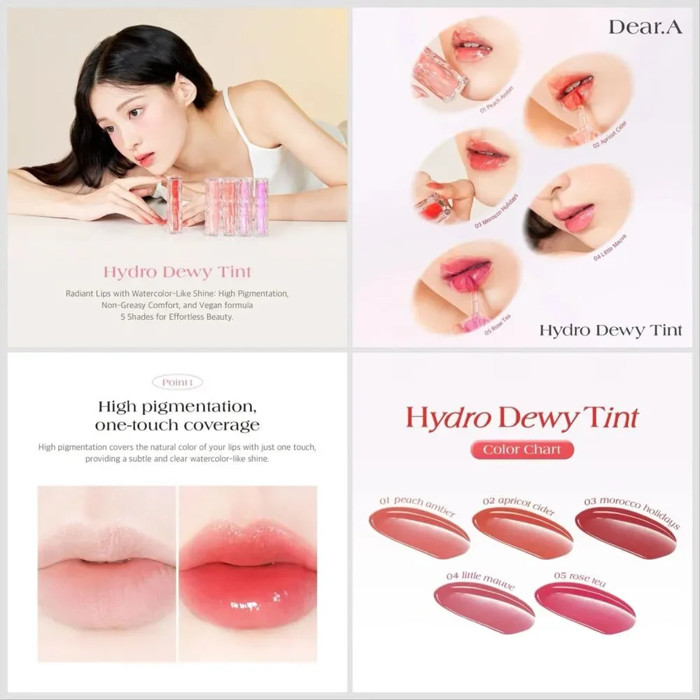 🆕 Dear A Hydro Dewy Tint - Rose Tea