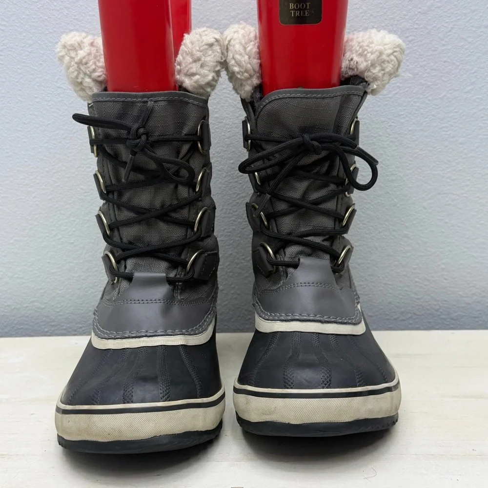 Sorel Grey Carnival Waterproof Winter Boots Size 7.5