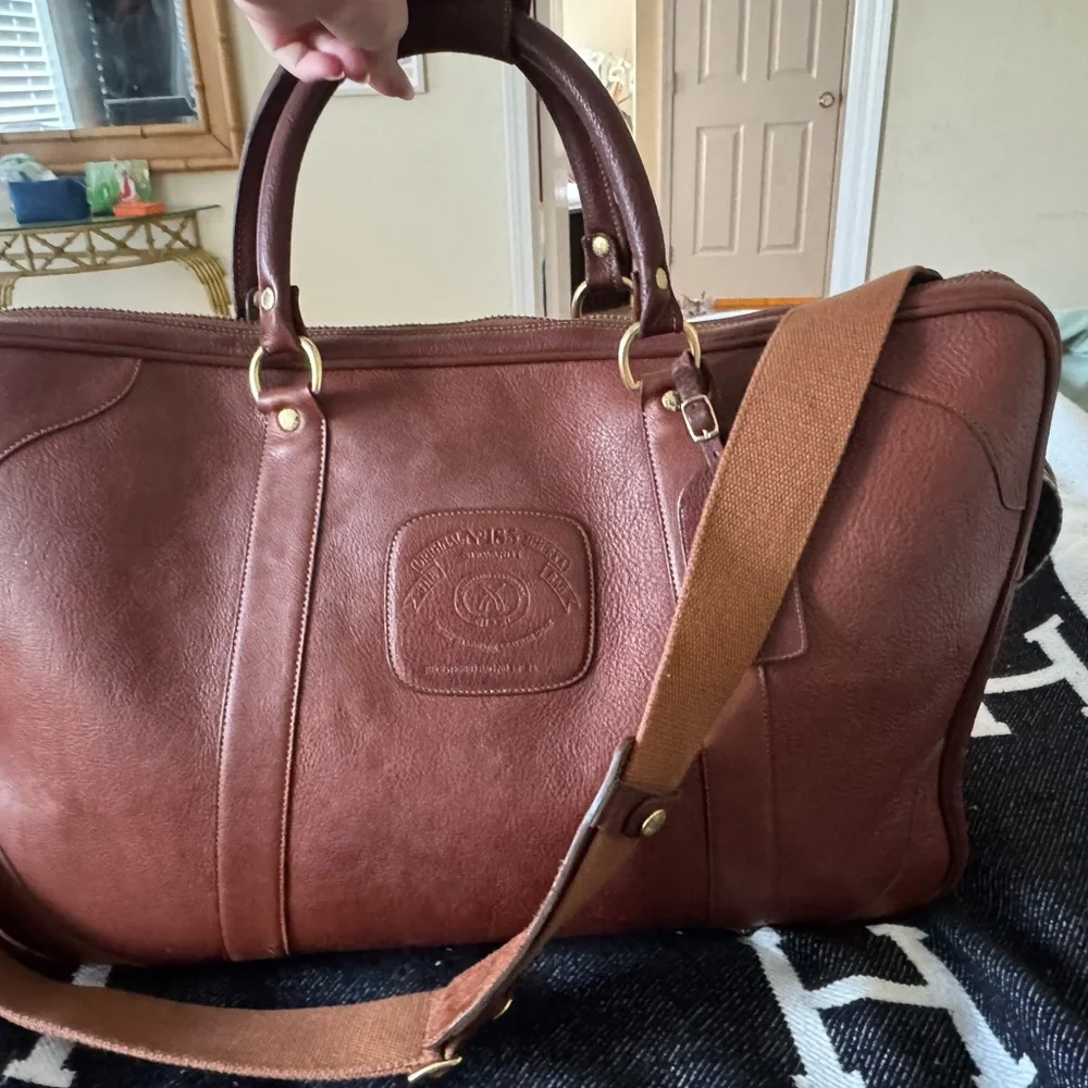 Elegant Vintage Brown Ghurka Leather Briefcase for Men