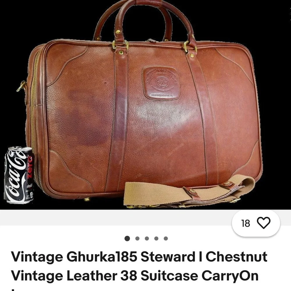 Elegant Vintage Brown Ghurka Leather Briefcase for Men