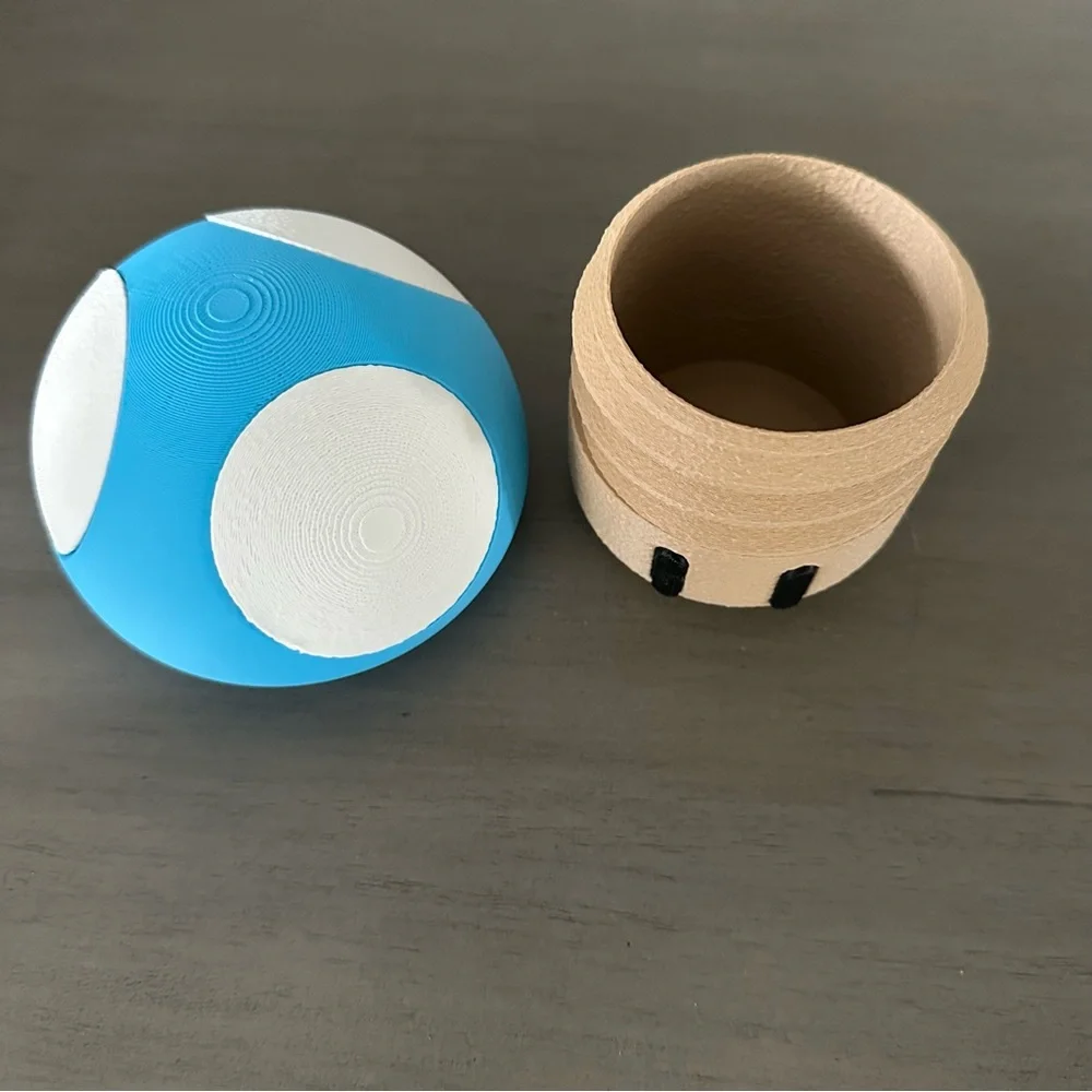 Mushroom Jar Twist Tip Storage Container NEW