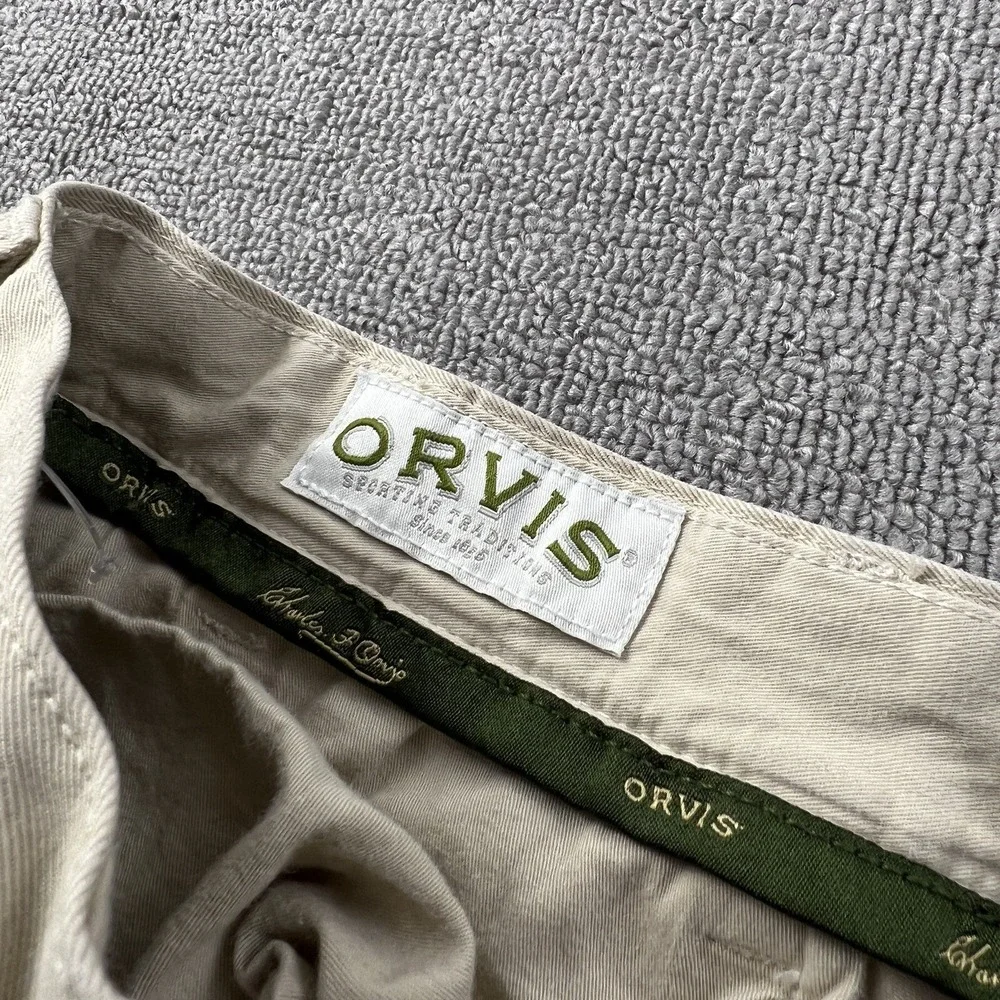 Orvis Pants Adult Size 36W 30L Tan Beige Outdoor Fishing Casual Men's
