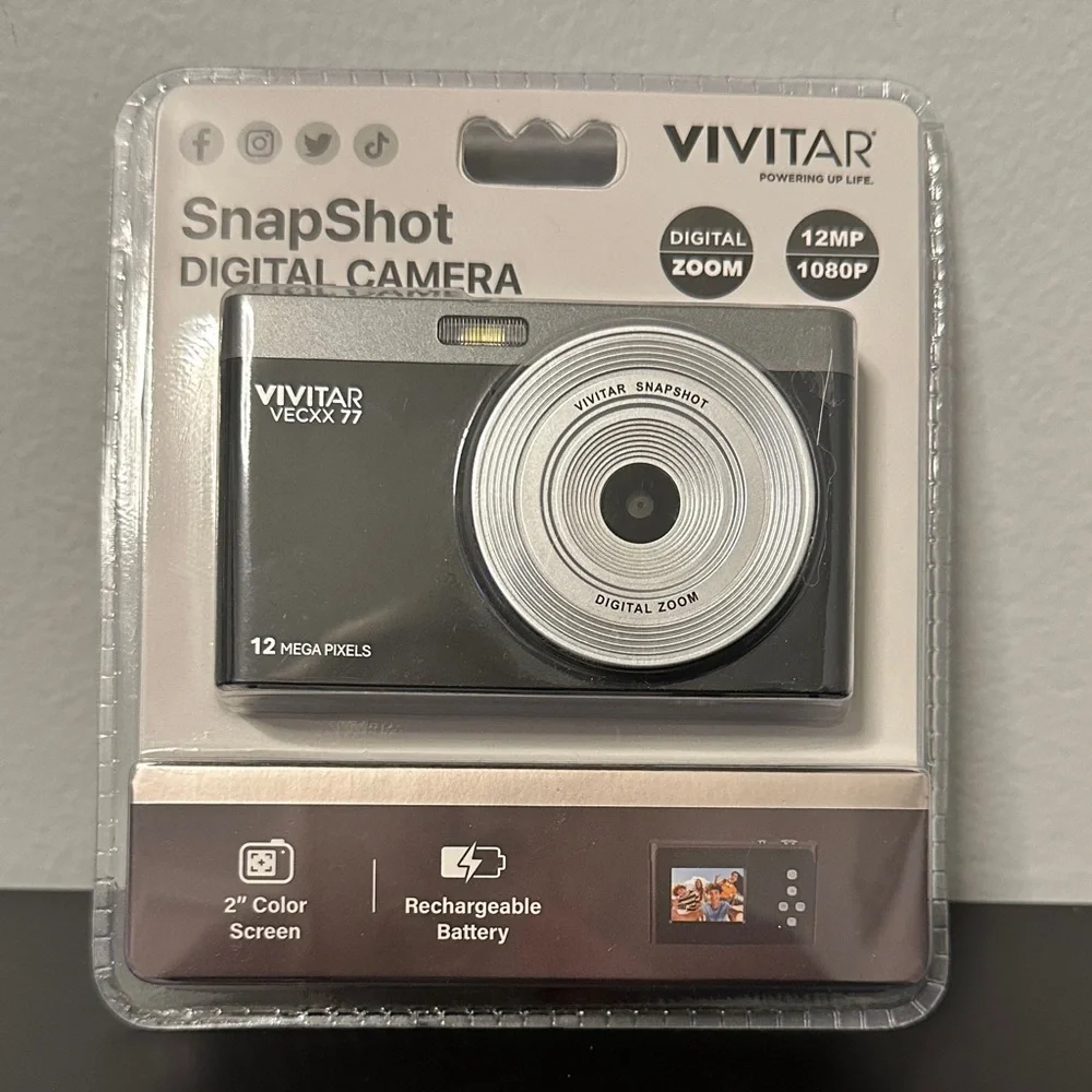 Vivitar VECXX 77 Digital Camera - Black