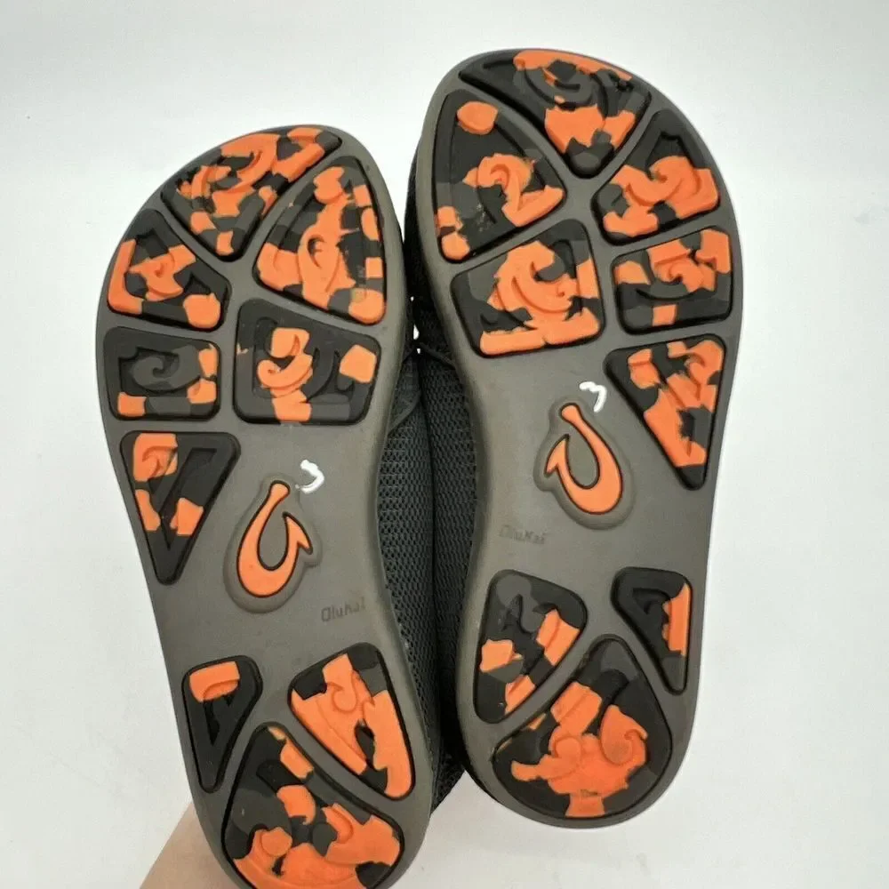 OluKai Boys Nohea Mesh Slip On Comfort Casual Shoes Rubber Soles Size US K3