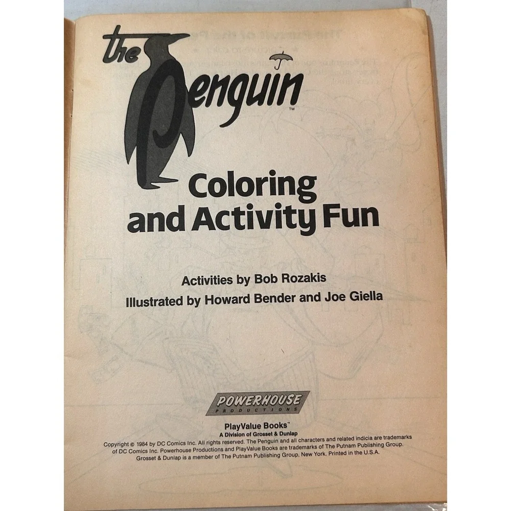 DC Comics vintage penguin