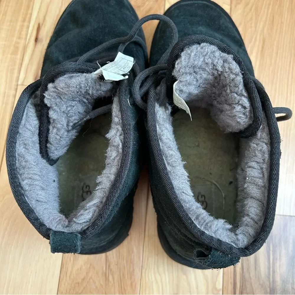 UGG Neumel Chukka Boot Black Suede Boots Men’s Sz 8