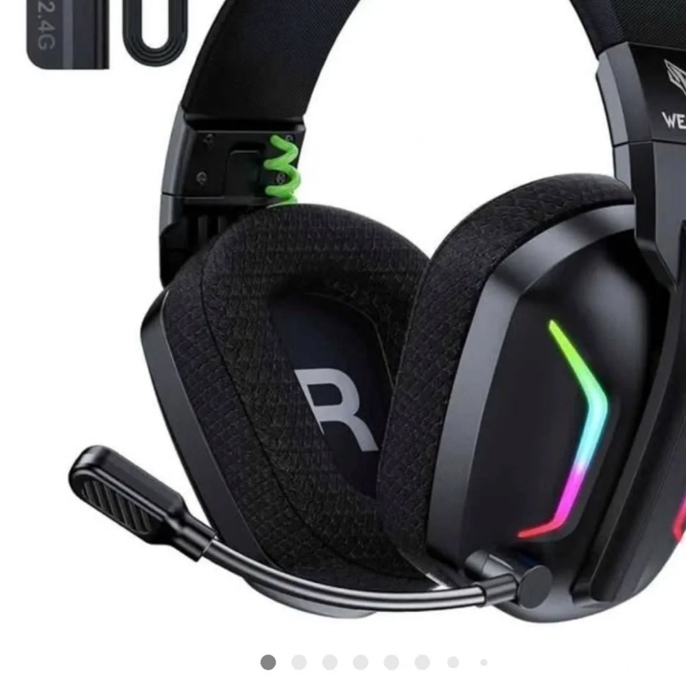 Wired Gaming Headset with RGB and Black Design