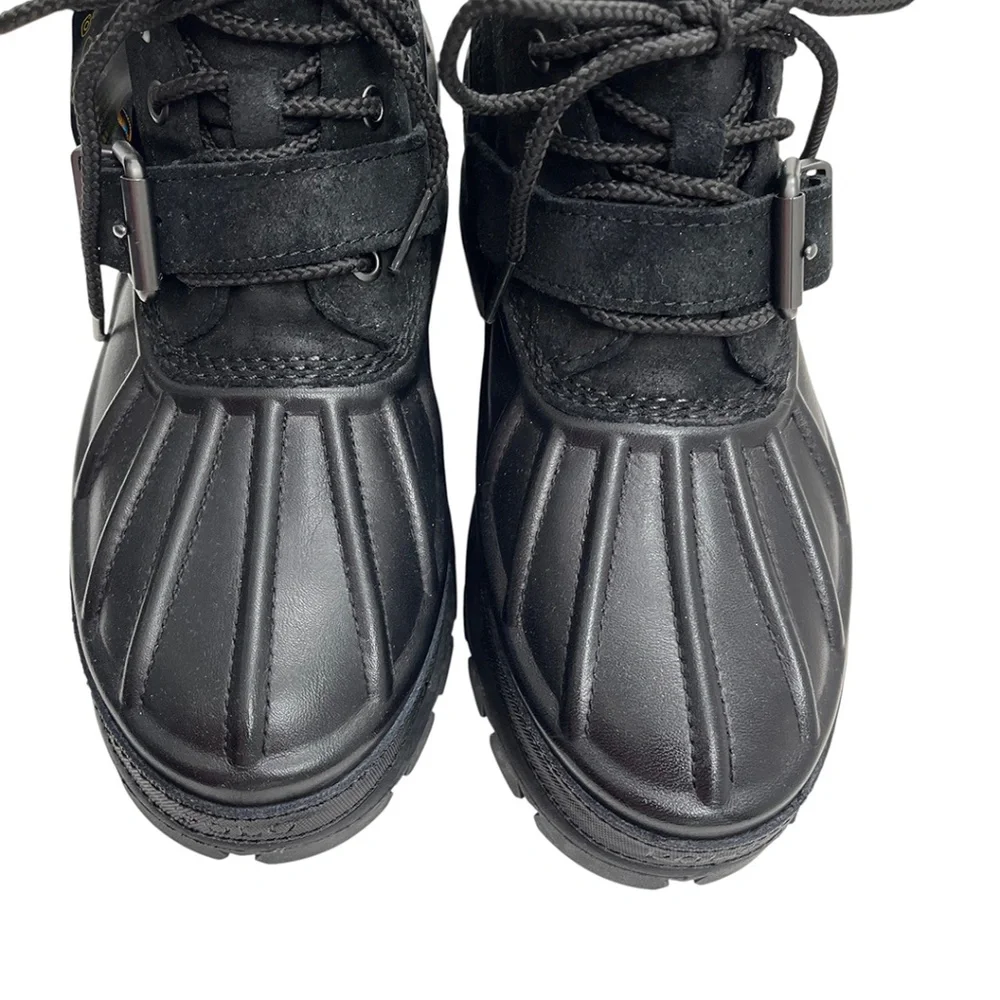Polo Ralph Lauren Men’s Oslo Low Boot Leather & Suede Black 7D