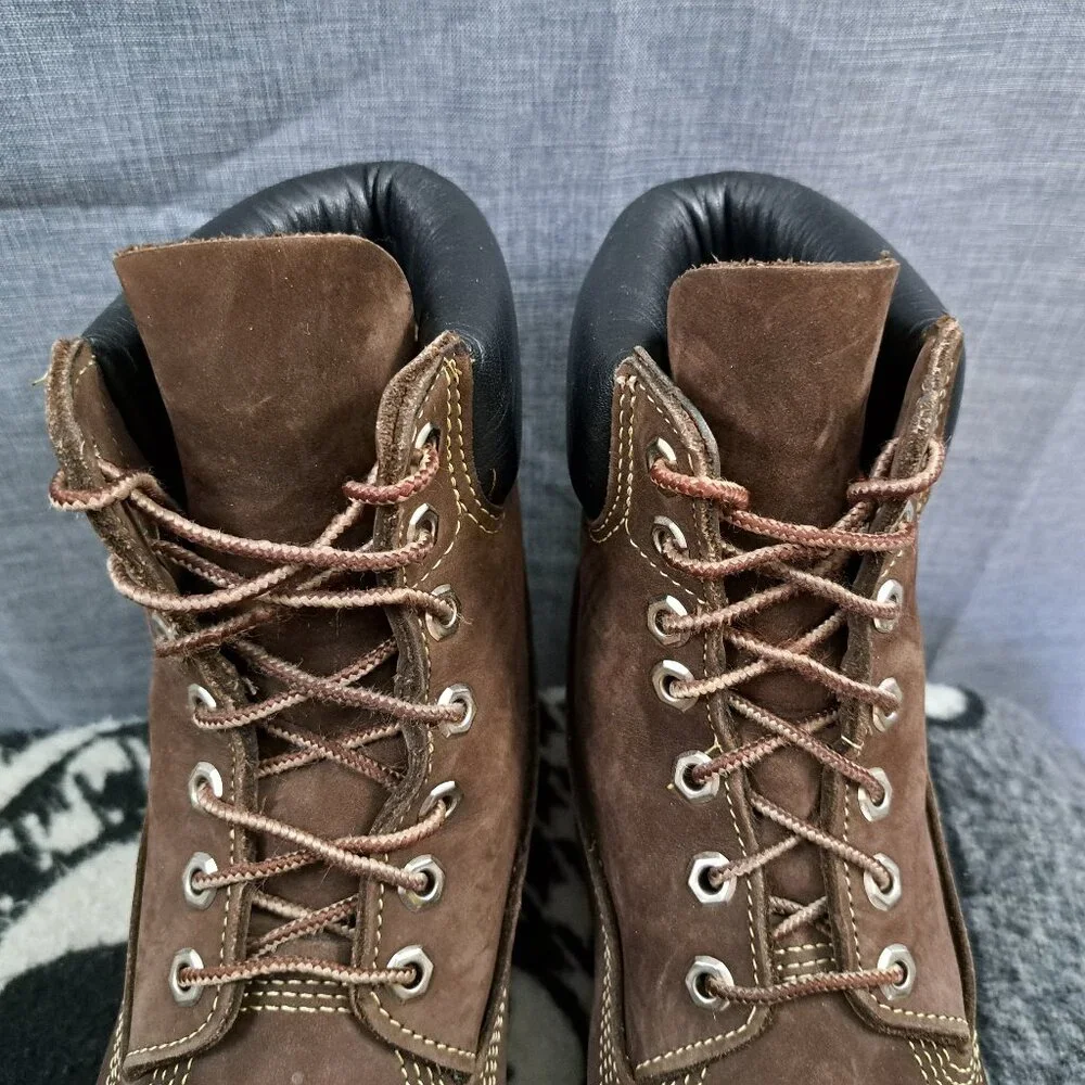 %Size 10.5 Men Timberland Premium 6-Inch Waterproof Boots Brown D16